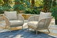 Ashley Express - Swiss Valley 2 Outdoor Lounge Chairs with End Table