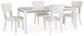 Chalanna Dining Table and 4 Chairs
