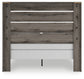 Graystorm Queen Panel Bed with Mirrored Dresser