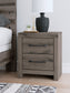 Graystorm Twin Panel Bed with Mirrored Dresser and Nightstand