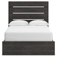 Hollivern Full Panel Bed with Storage with Mirrored Dresser and Nightstand