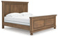 Feddinger King Panel Bed with Mirrored Dresser and Nightstand