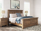 Feddinger King Panel Bed with Mirrored Dresser