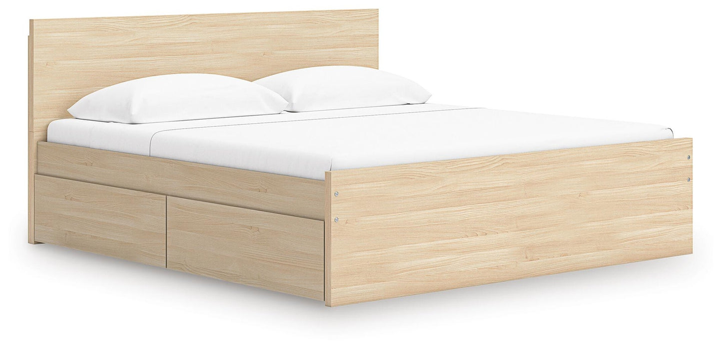 Ashley Express - Onita Queen Panel Platform Bed with 2 Side Storage