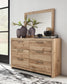 Hyanna Twin Panel Bed, Dresser, Mirror and Nightstand