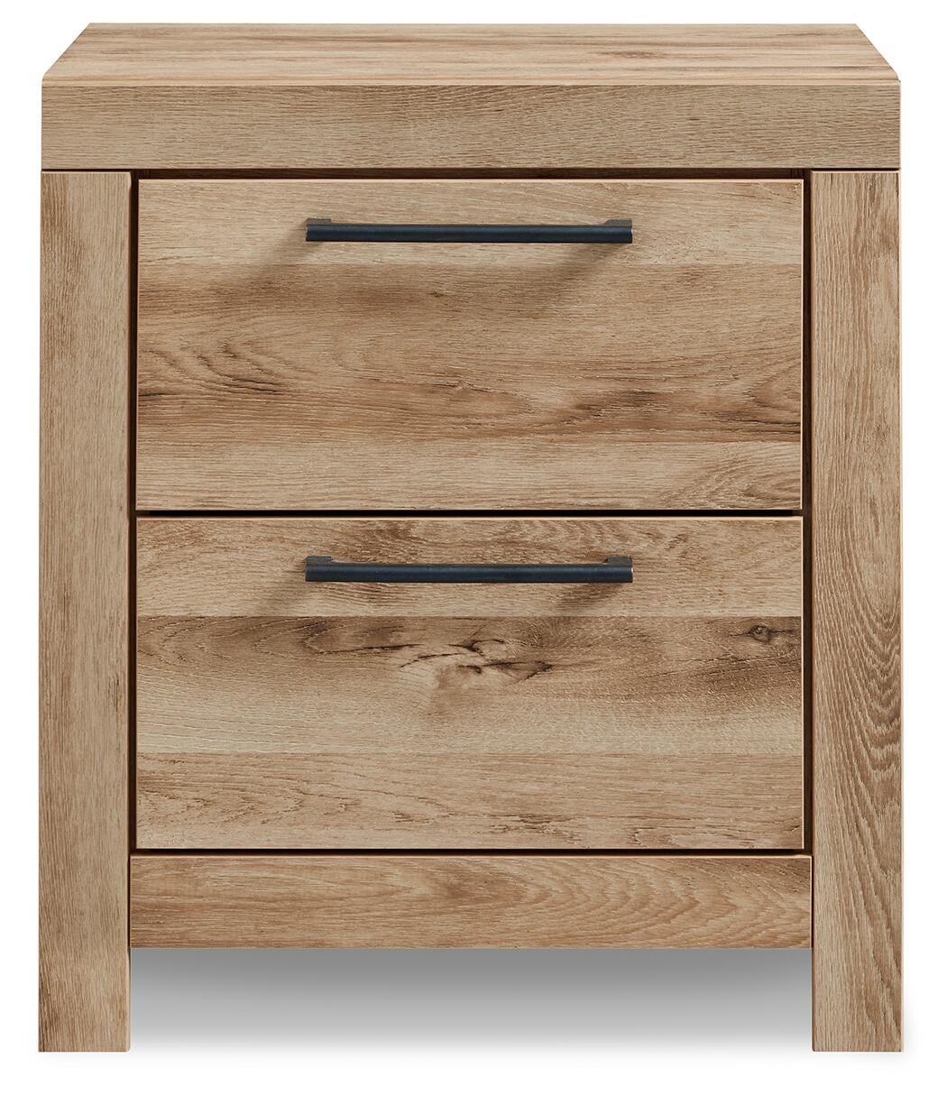 Hyanna King Panel Storage Bed with 1 Under Bed Storage Drawer, Dresser, Mirror, Chest and Nightstand