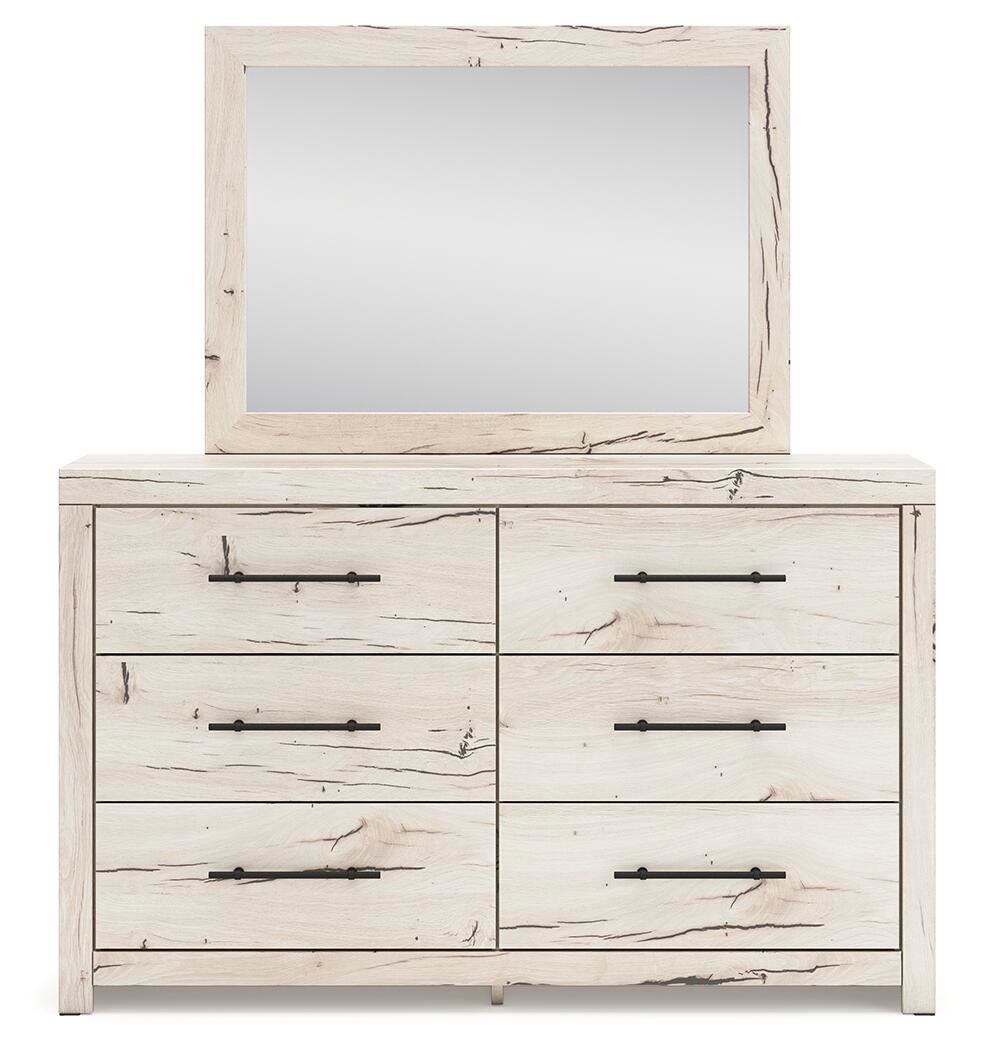 Lawroy King Panel Storage Bed, Dresser and Mirror