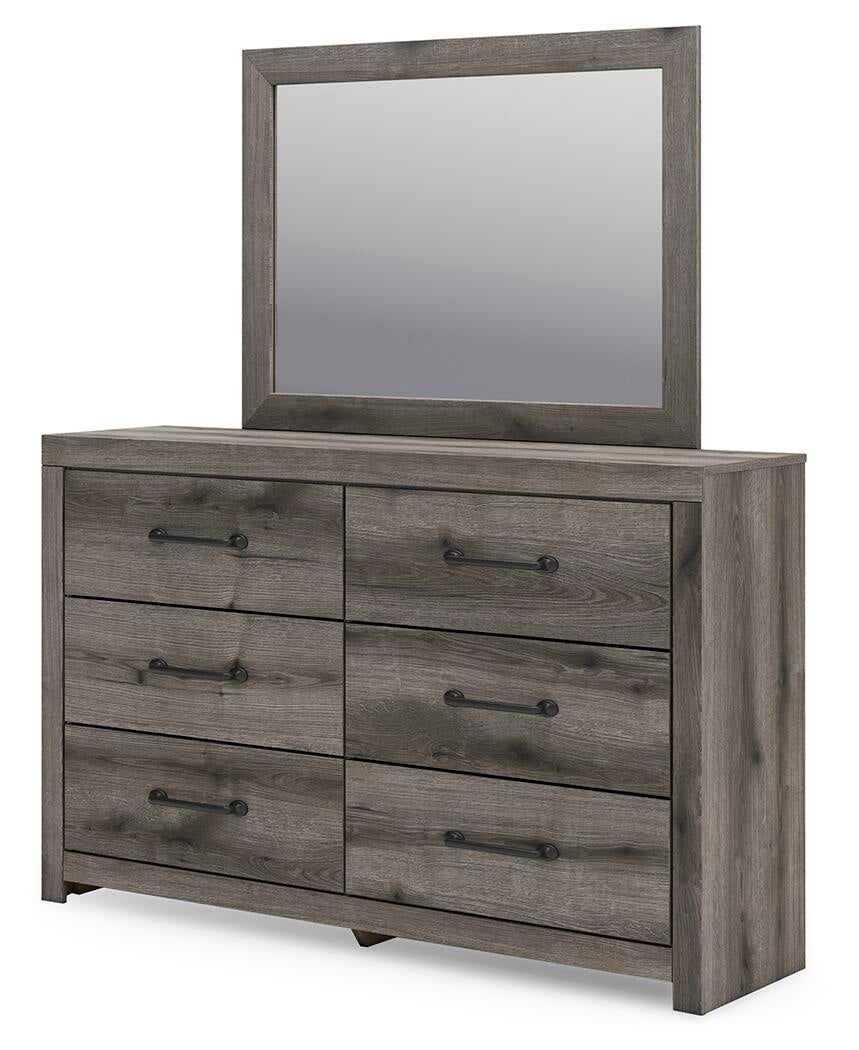 Urbanoore Full Panel Bed, Dresser, Mirror and Nightstand