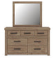 Garistyn King Panel Bed, Dresser and Mirror