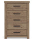 Garistyn Queen Panel Storage Bed, Dresser, Mirror, Chest and Nightstand