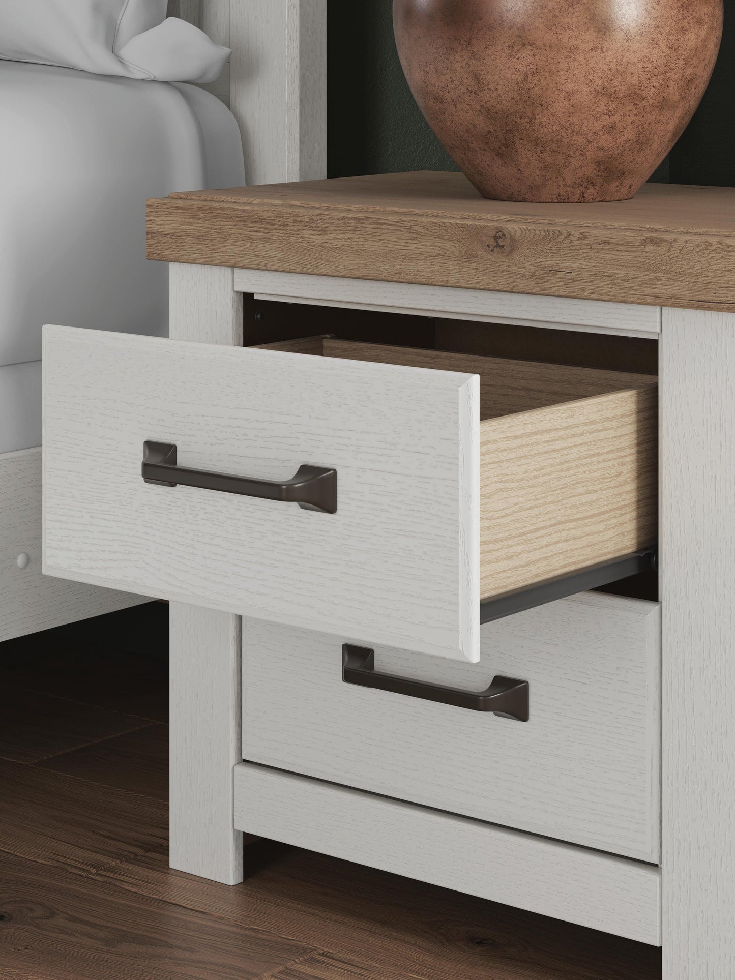 Savonport Full Panel Storage Bed, Dresser, Mirror, Chest and Nightstand