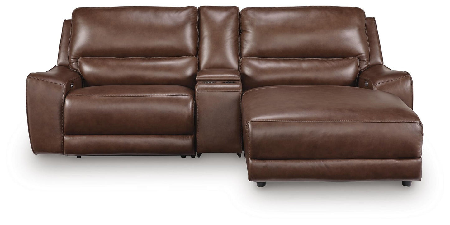 DeepWakes 3-Piece Power Reclining Sectional with Chaise