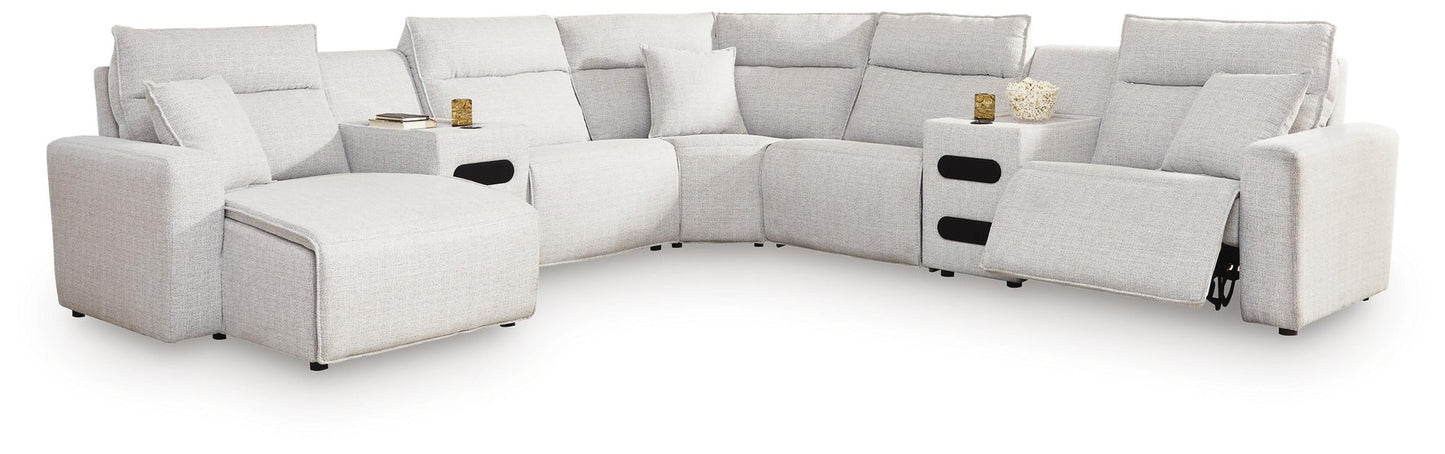 Modmax II 7-Piece Power Reclining Sectional with Chaise and Audio Consoles