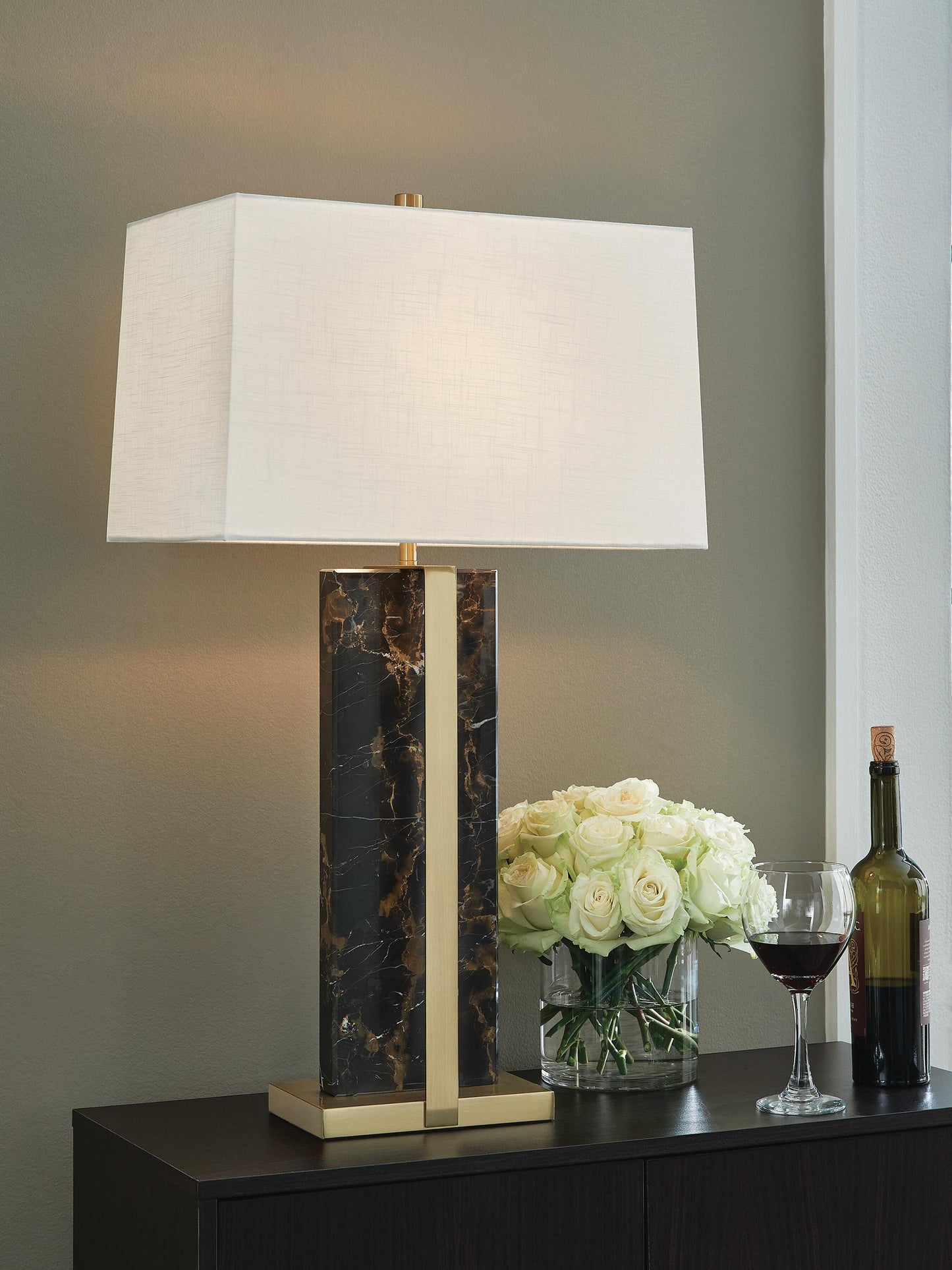 Ashley Express - Neonish Marble Table Lamp (1/CN)
