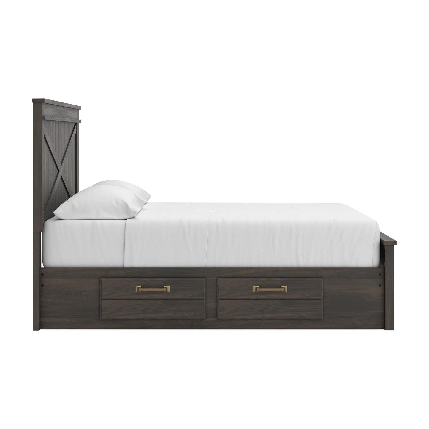Vonitta Bay King Panel Platform Bed with Storage
