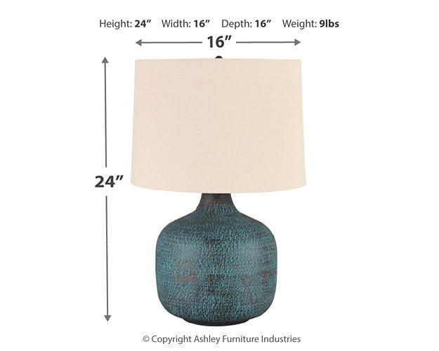 Ashley Express - Malthace Metal Table Lamp (1/CN)