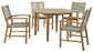 Ashley Express - Janiyah Outdoor Dining Table and 4 Chairs