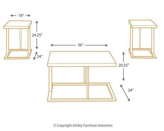 Ashley Express - Airdon Occasional Table Set (3/CN)