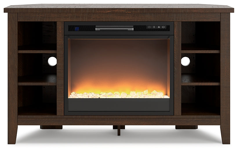 Ashley Express - Camiburg Corner TV Stand with Electric Fireplace